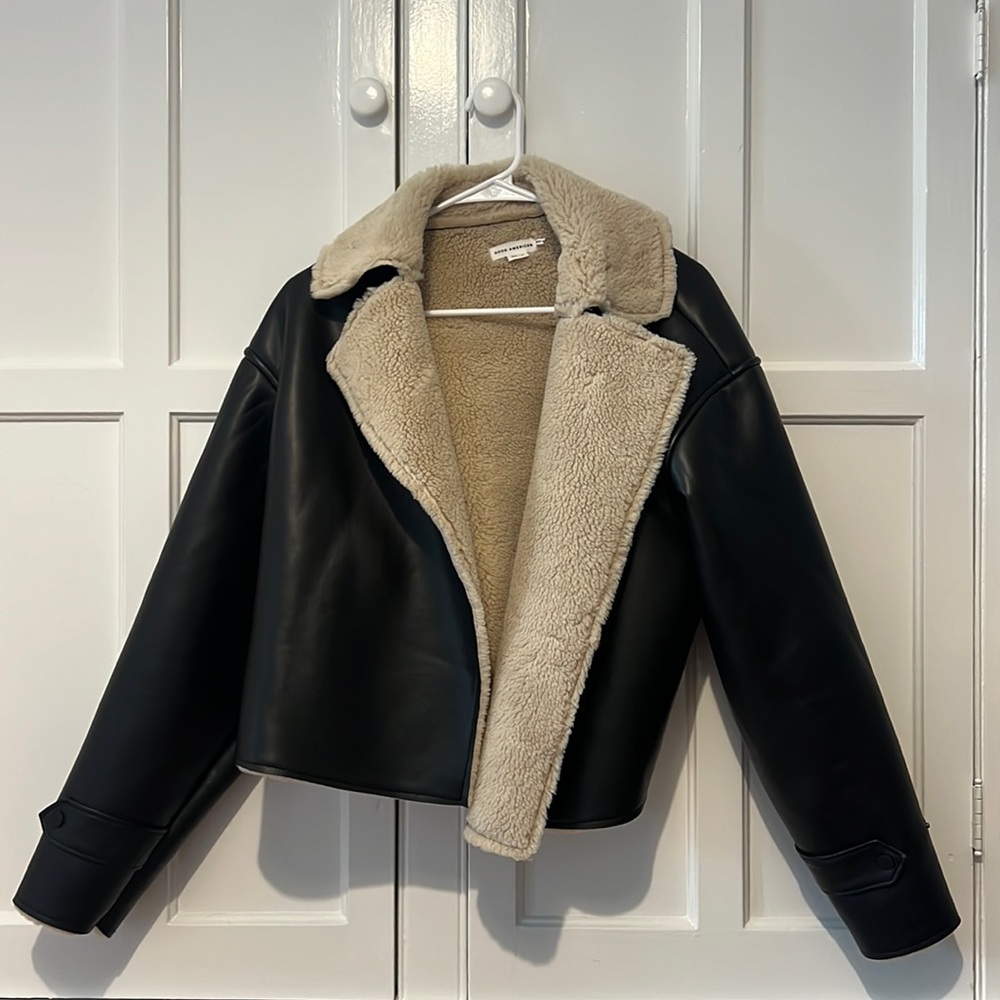 Good American Faux Leather Jacket